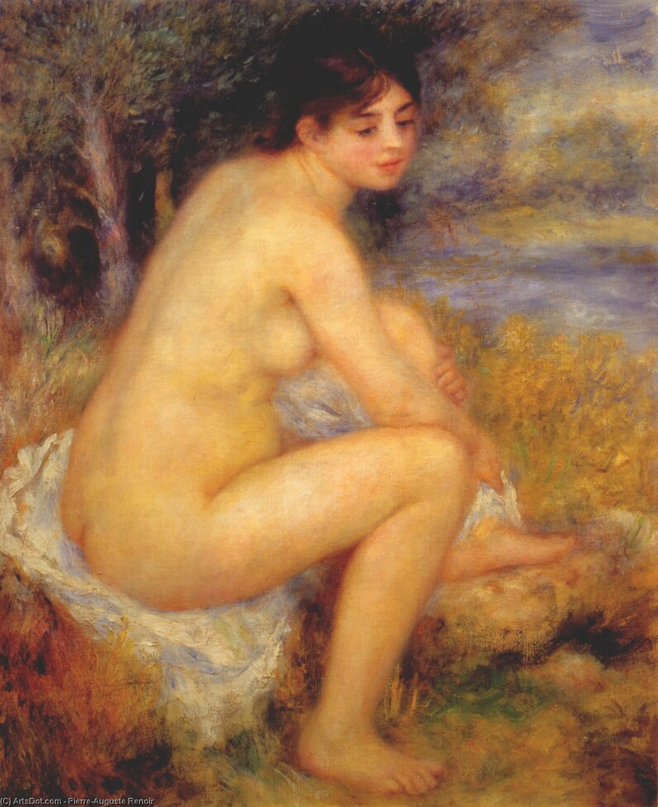Nude In A Landscape — Pierre-auguste Renoir
