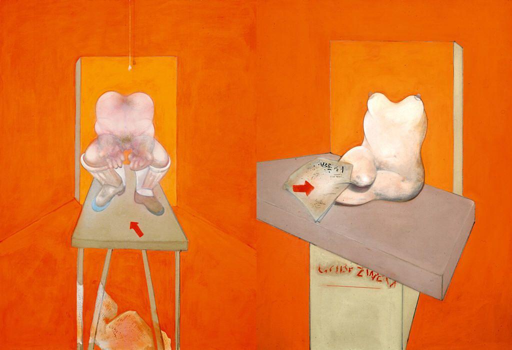 Diptych Study Of The Human Body From A Drawing By Ingres — Francis Bacon