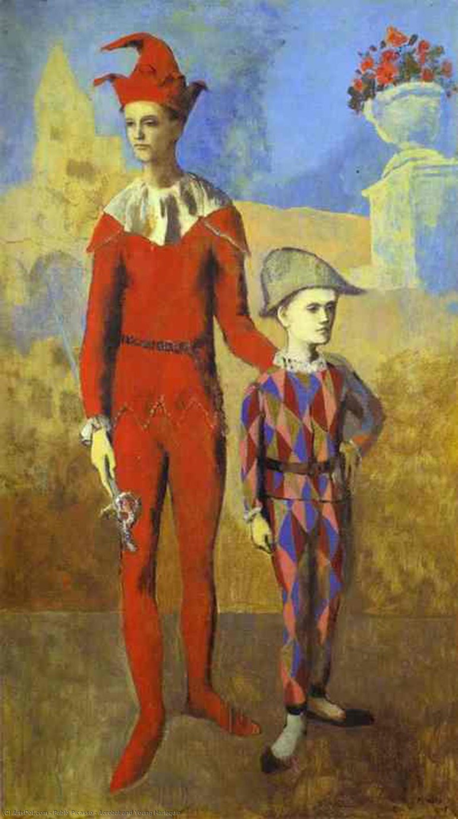 Acrobat And Young Harlequin — Pablo Picasso