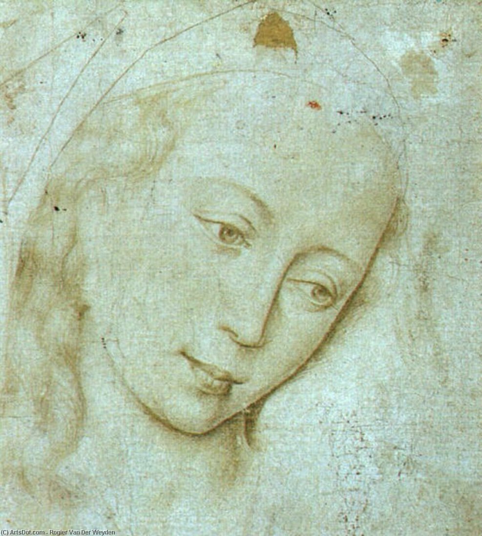 Head Of The Virgin — Rogier Van Der Weyden