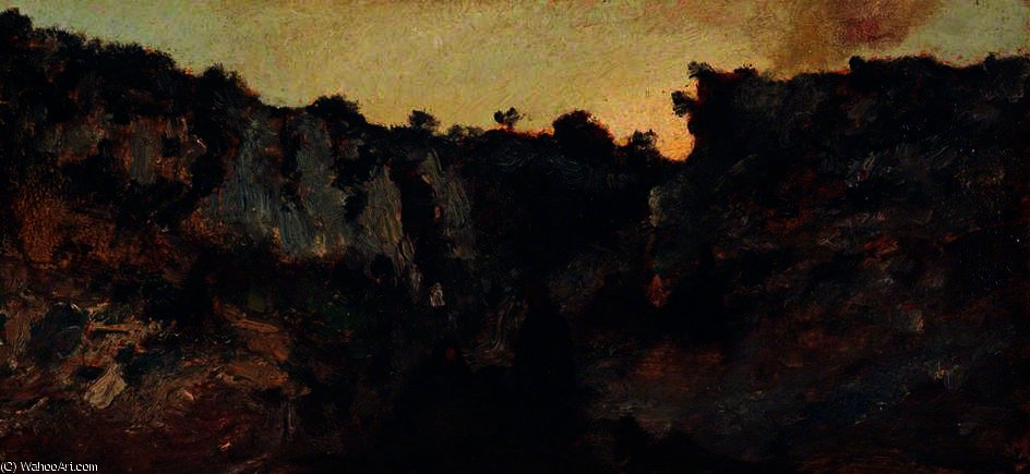 A Gypsy Encampment — Adolphe Joseph Thomas Monticelli