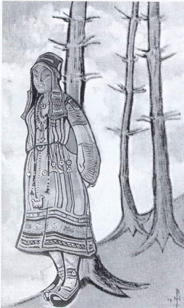 Girl — Nicholas Roerich