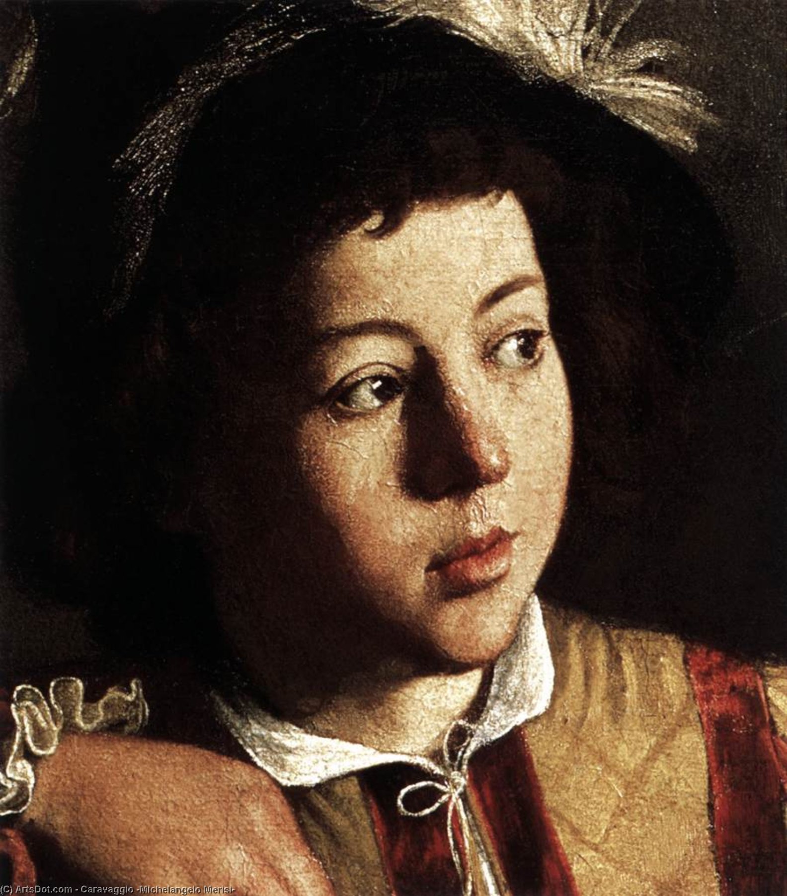The Calling Of Saint Matthew (detail) (17) — Caravaggio