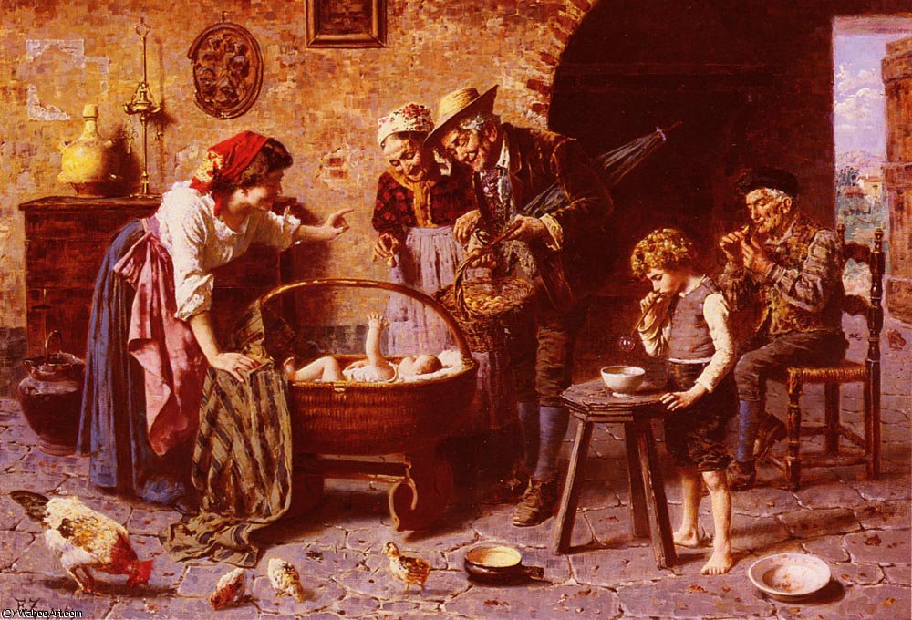 Admiring The Baby — Eugenio Zampighi