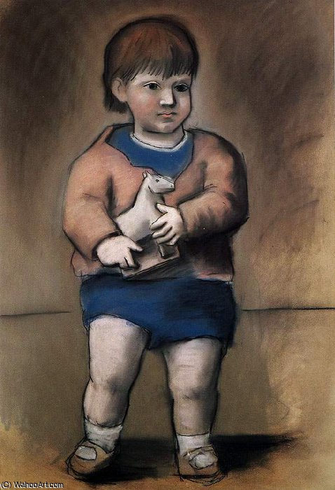 L'enfant Au Jouet Cheval (paulo) — Pablo Picasso