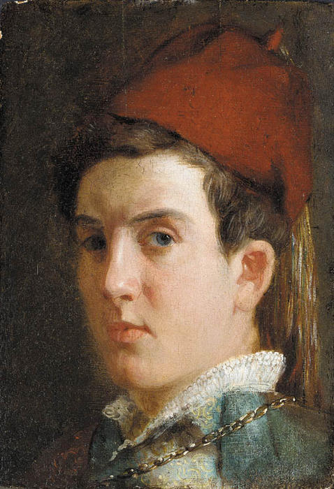 A Youth (self-portrait) — Julian Alden Weir