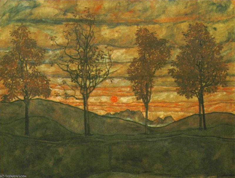 Four Trees — Egon Schiele