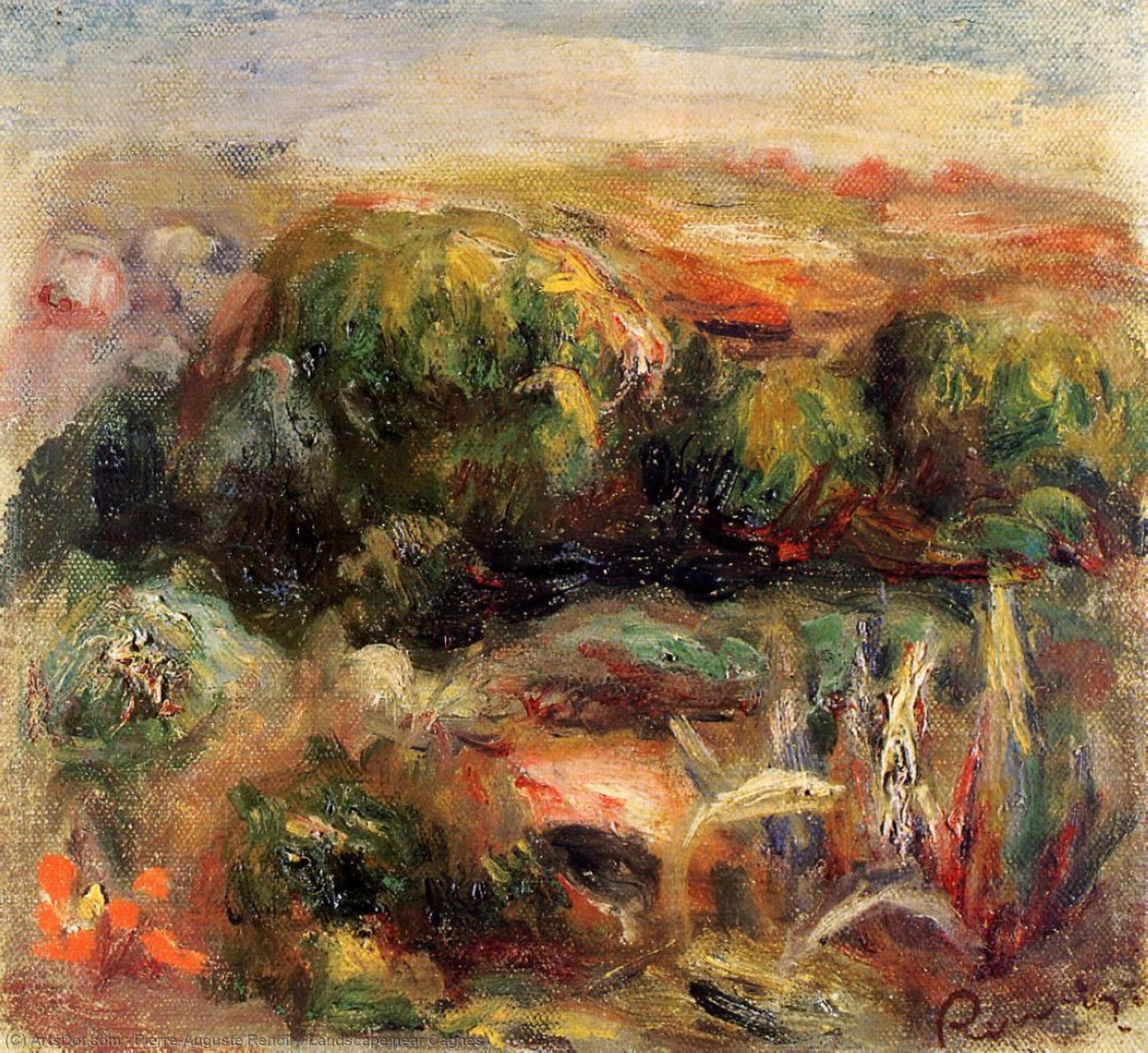Landscape Near Cagnes — Pierre-auguste Renoir