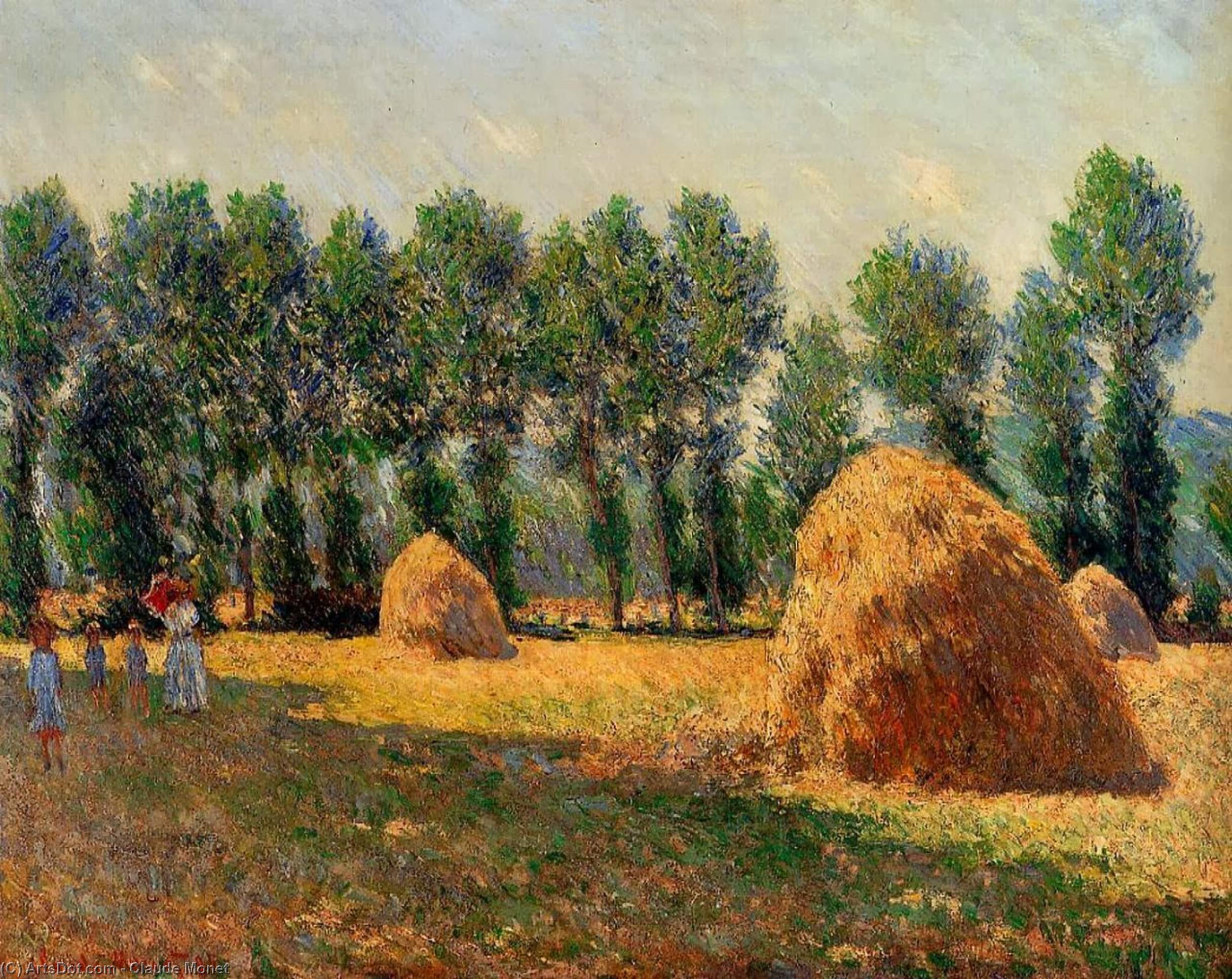 Haystacks At Giverny — Claude Monet