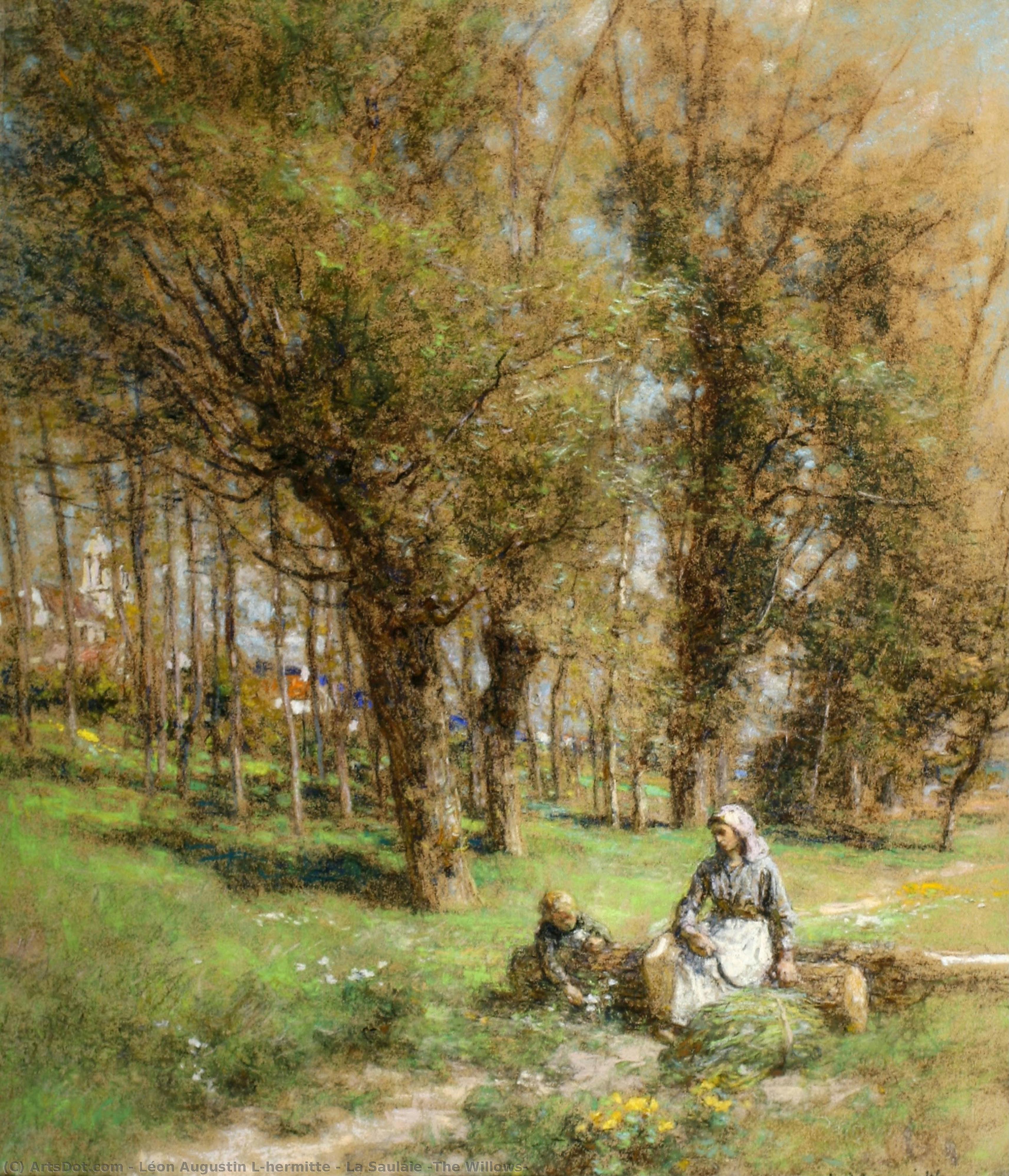 La Saulaie (the Willows) — Léon Augustin L'hermitte