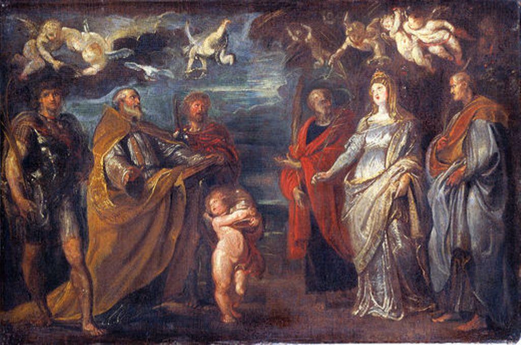 St George With Martyrs Maurus, Papianus, Domitilla, Nerus And Achilleus — Peter Paul Rubens