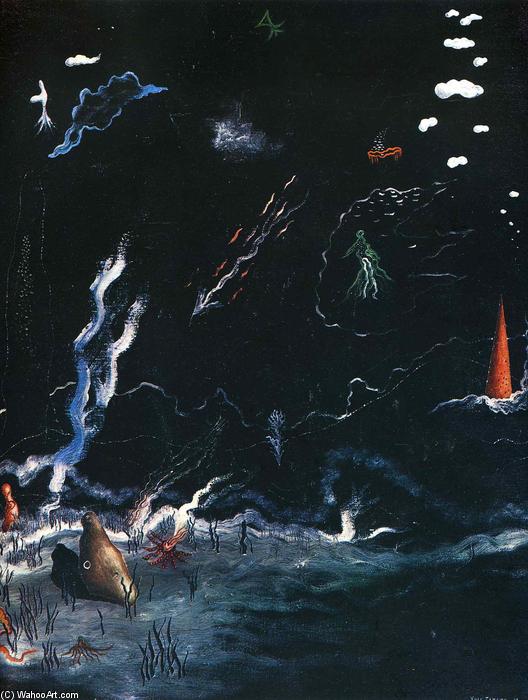 Storm(black Landscape) — Yves Tanguy