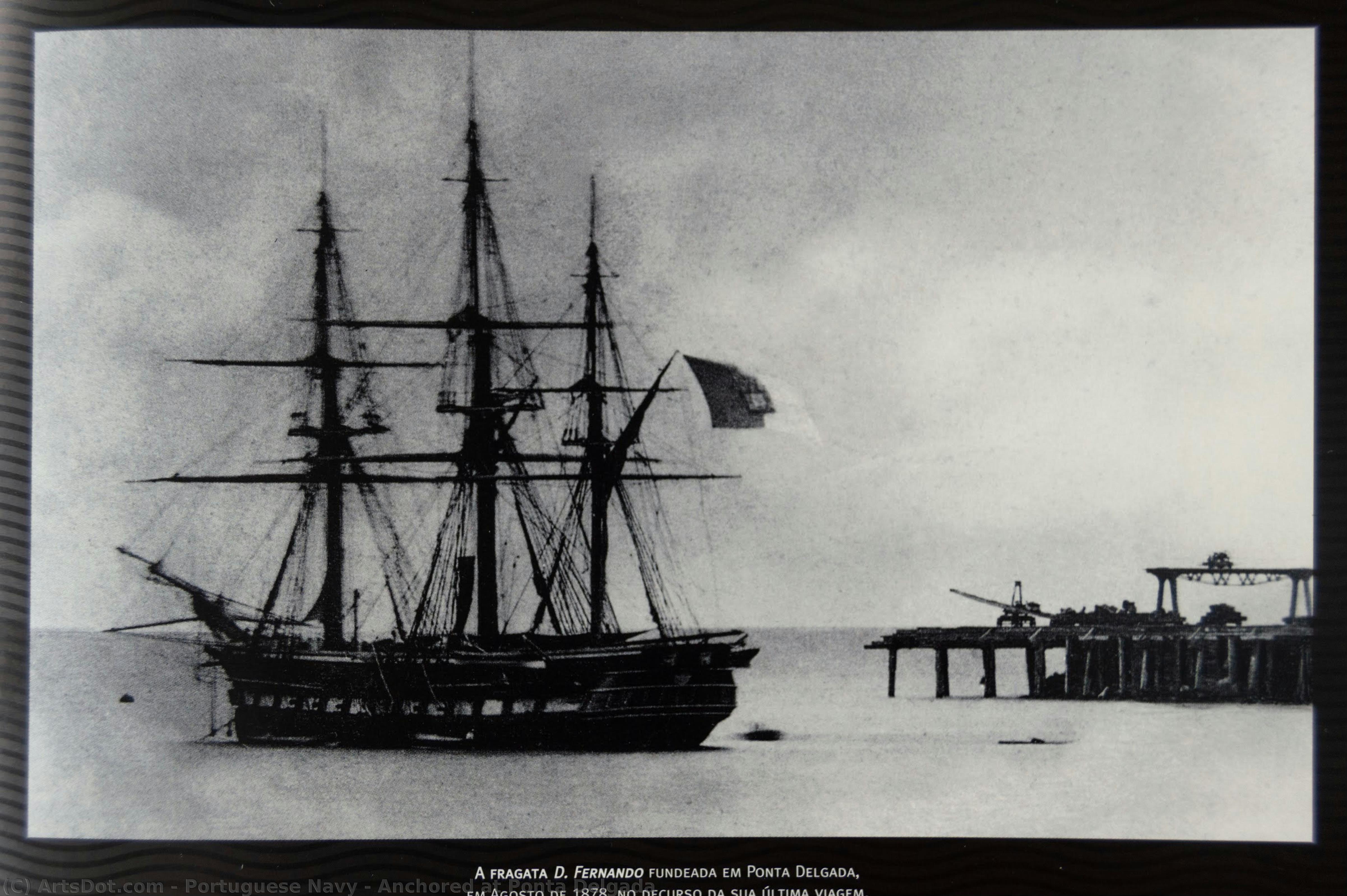 Anchored At Ponta Delgada — Portuguese Navy