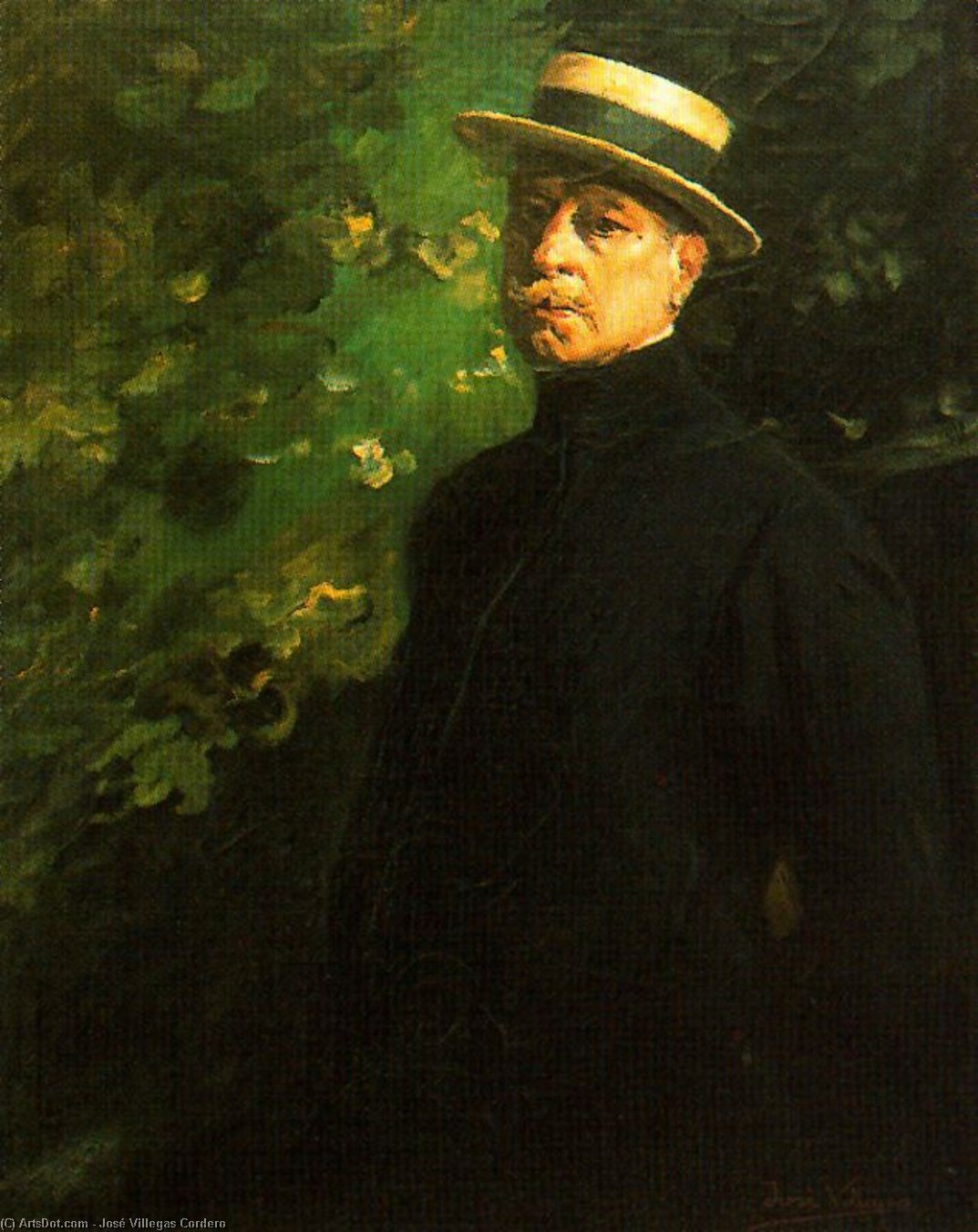 Self-portrait With Canotier — José Villegas Cordero