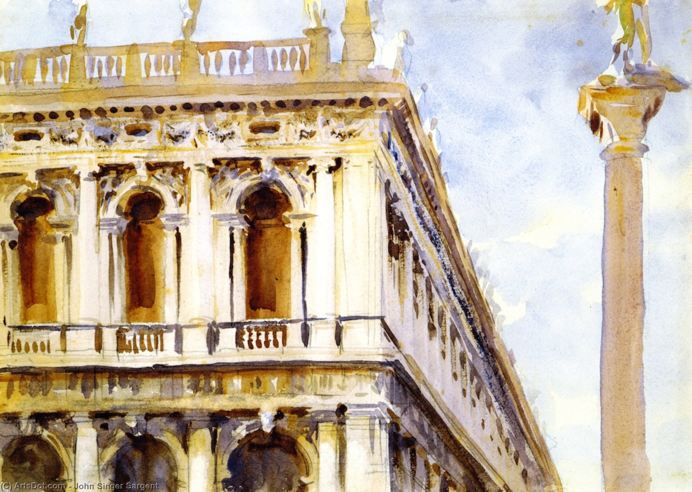 The Libreria, Venice — John Singer Sargent