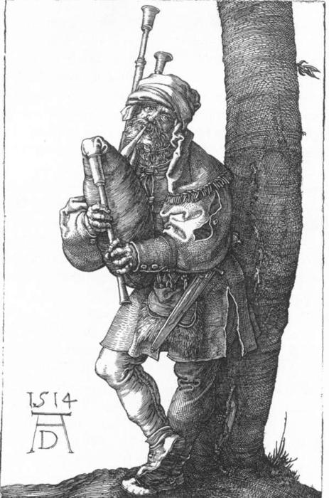 The Bagpiper — Albrecht Dürer