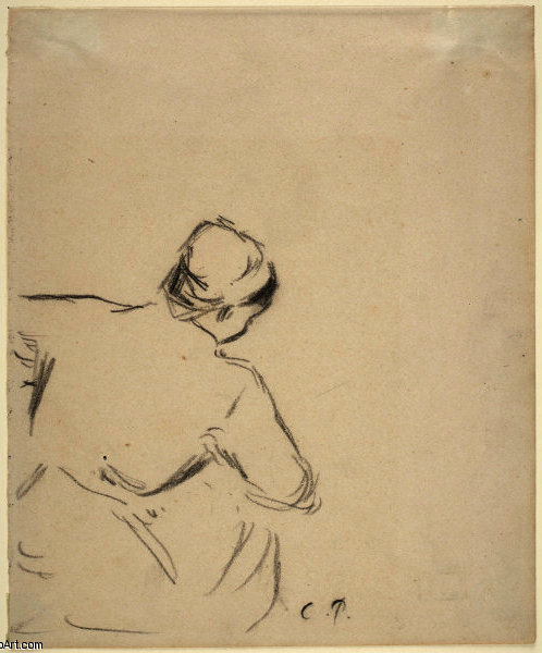 Crouching Woman — Camille Pissarro
