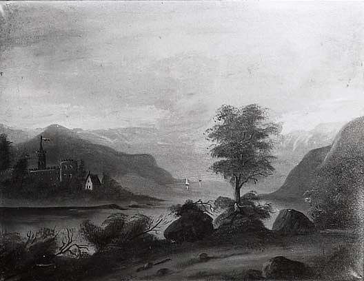 (river Scene), (painting) — Charles A Hackett
