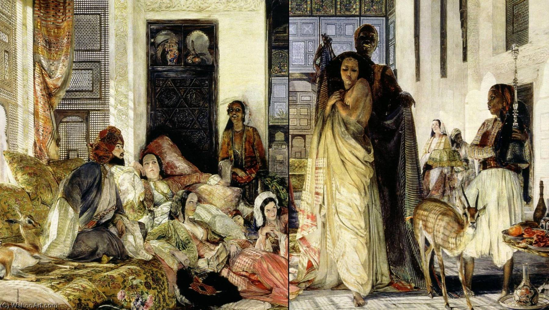 The Harem Introduction Of An Abyssinian Slave — John Frederick Lewis