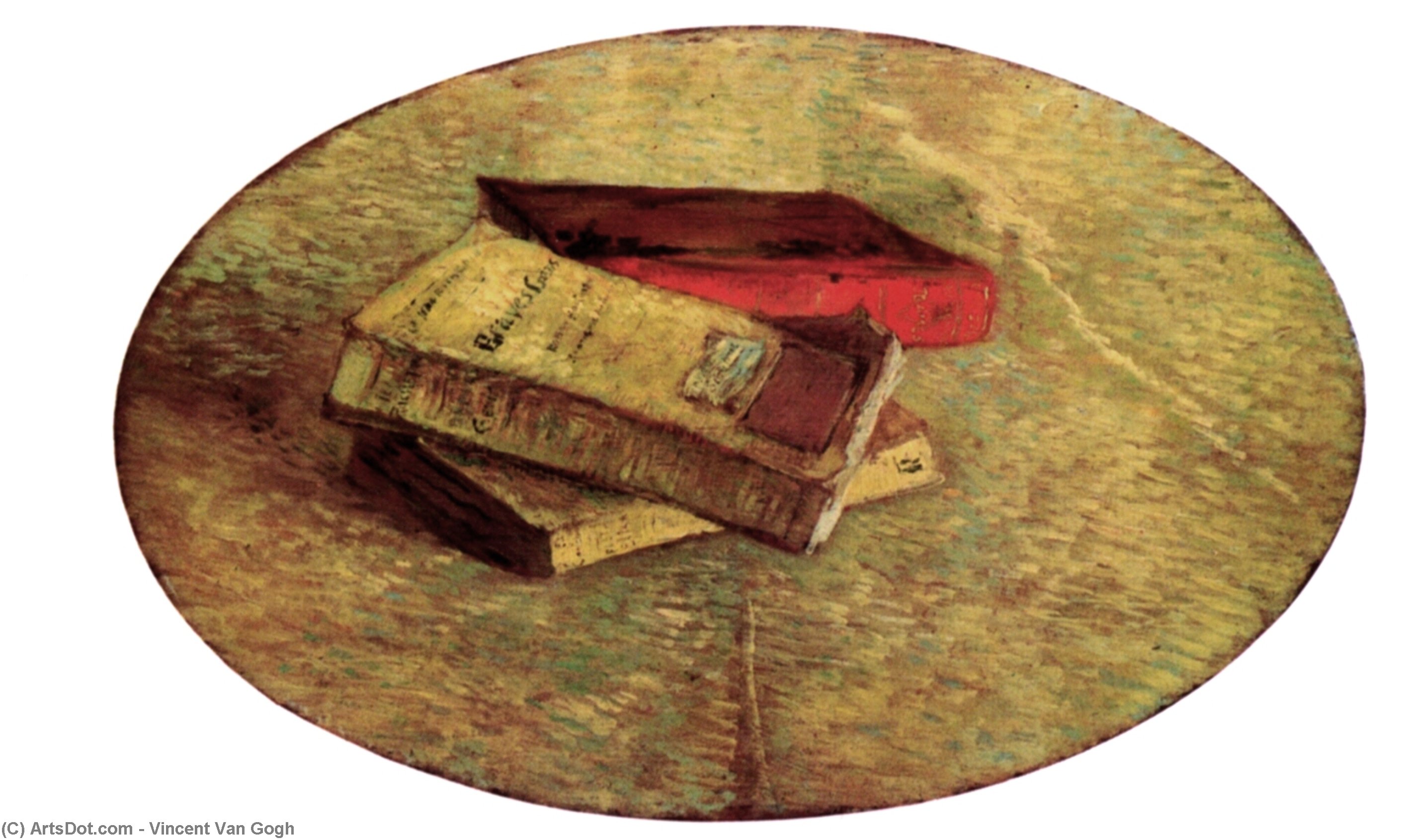 Still Life With Three Books — Vincent Willem Van Gogh