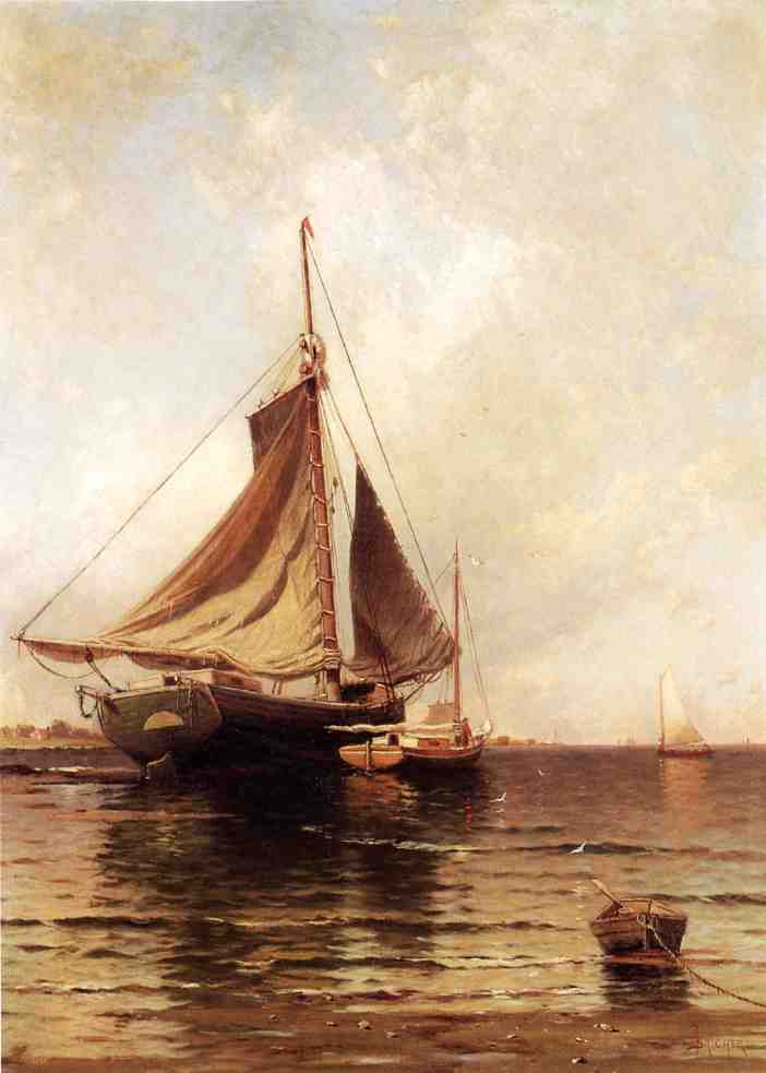 Oyster Boats — Alfred Thompson Bricher