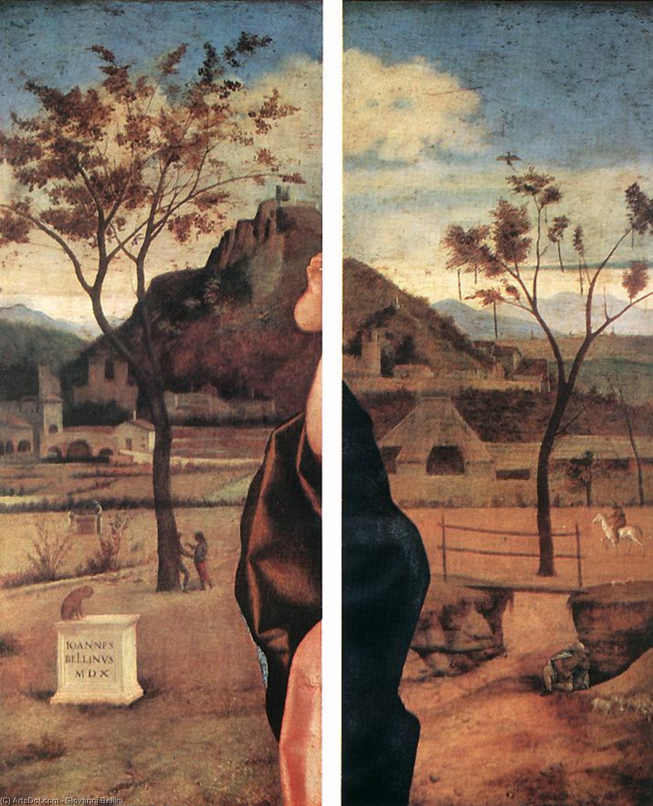 Madonna And Child Blessing (details) — Giovanni Bellini