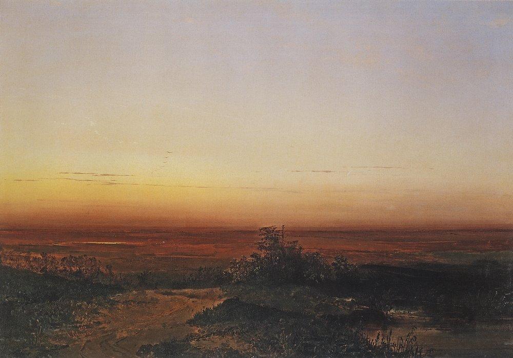 Dawn In The Desert — Aleksey Savrasov