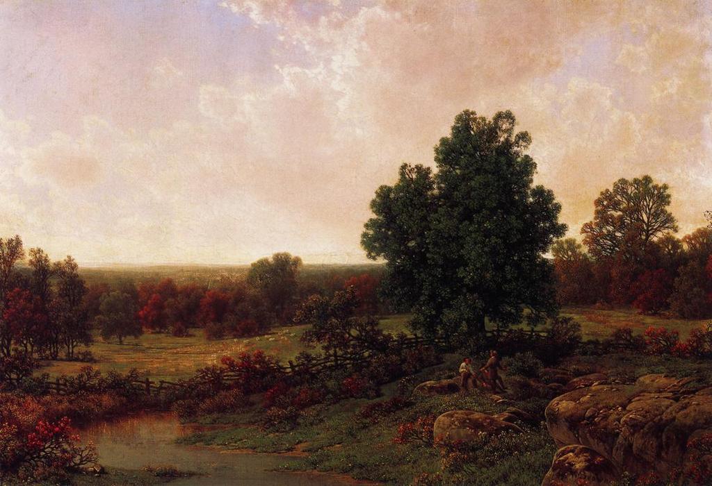 Three Men In A Landscape — William Mason Brown