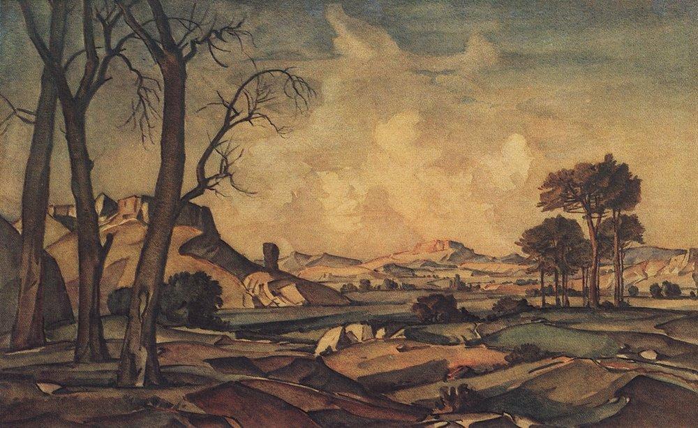 Autumn Evening — Konstantin Fyodorovich Bogaevsky