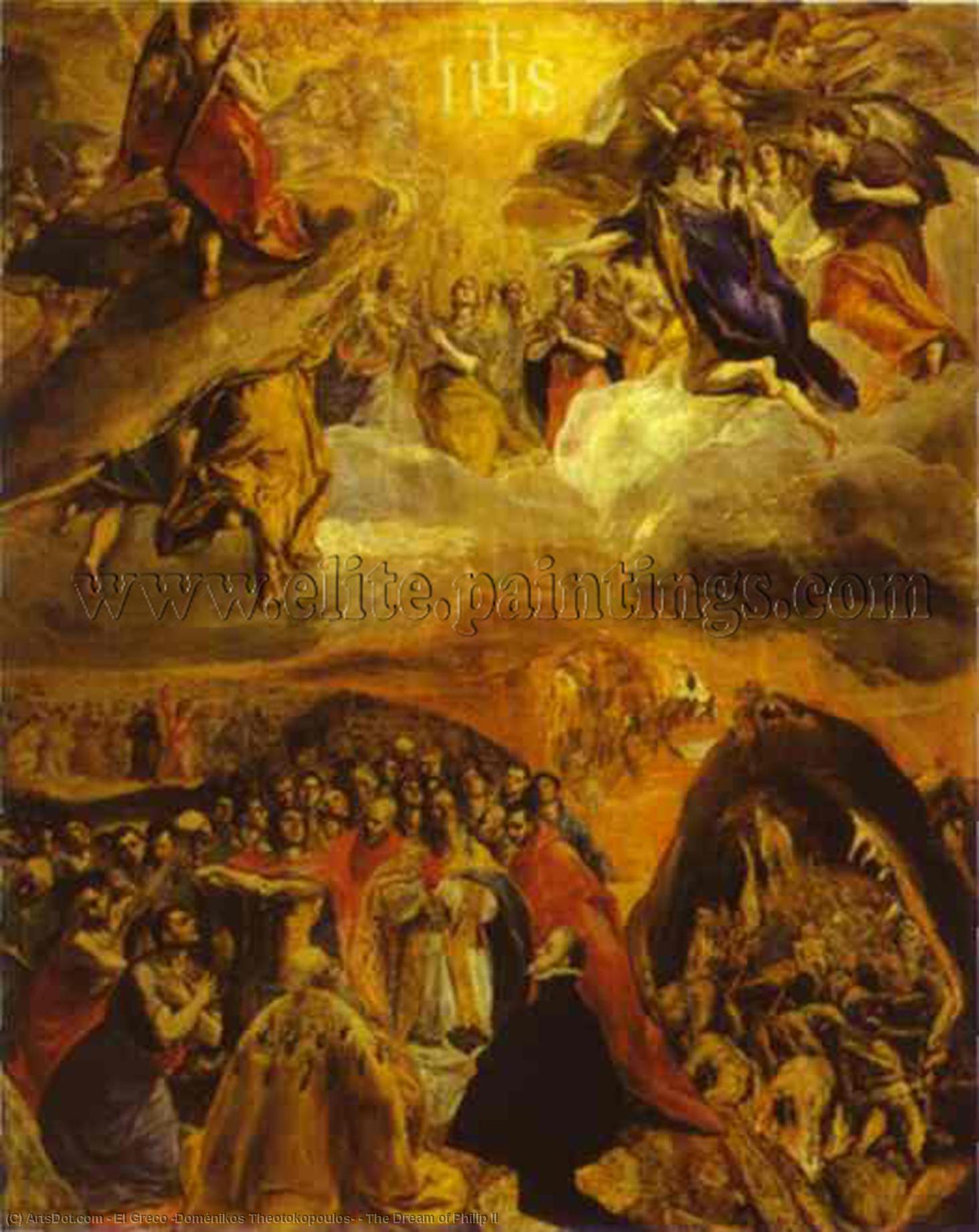 The Dream Of Philip Ii — El Greco