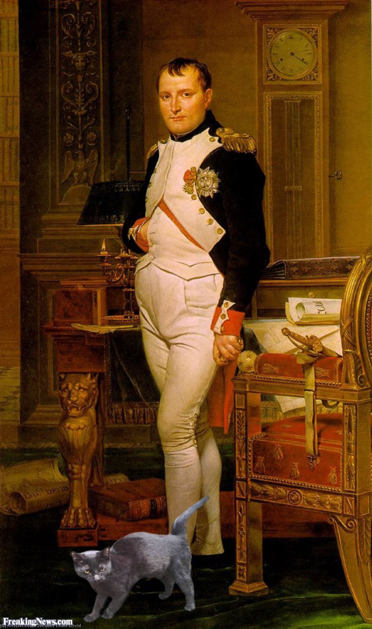 Napoleon In His Study — Jacques-louis David