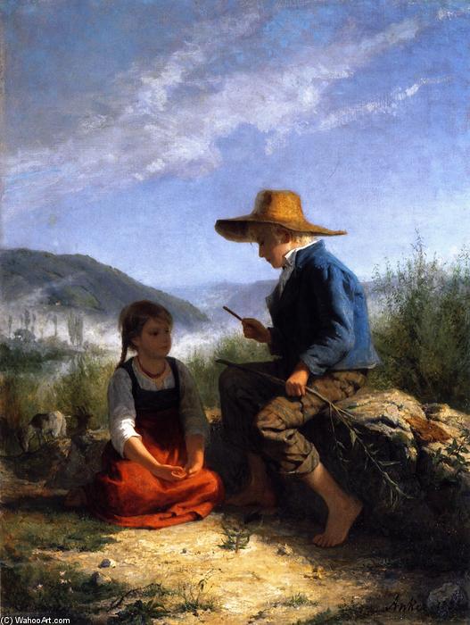 The Whistle Carver — Albert Samuel Anker