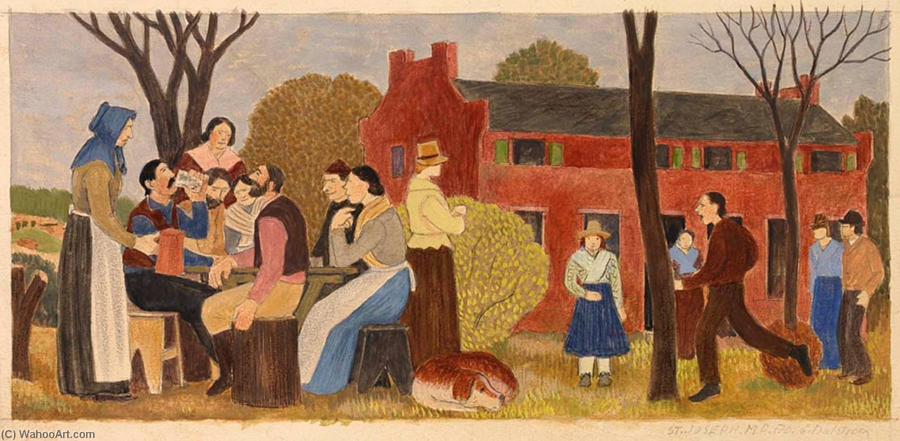 (untitled) (mural Study, St. Joseph, Missouri Post Office And Courthouse) — Gustaf Oscar Dalström