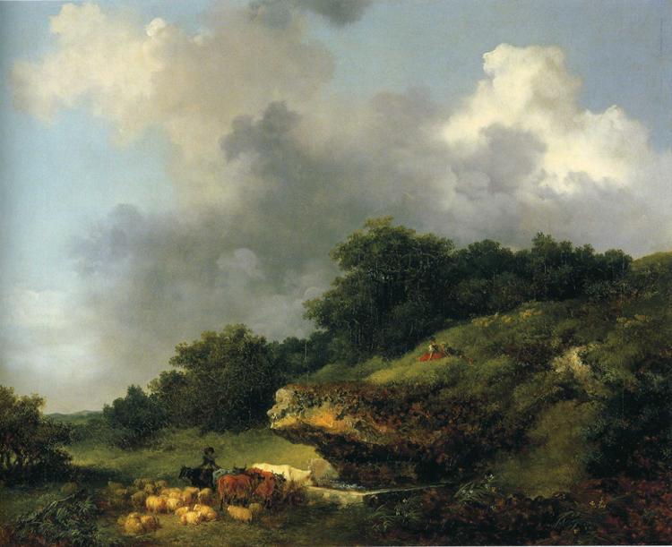 The Watering Place — Jean-honoré Fragonard