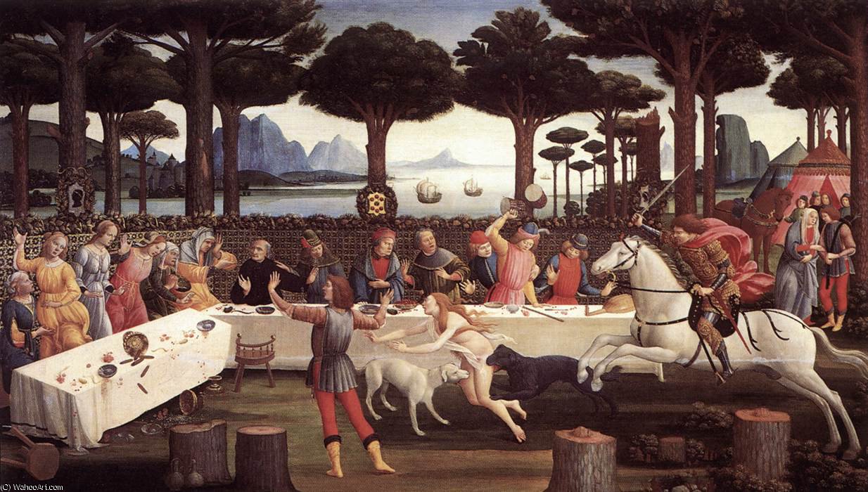 The Story Of Nastagio Degli Onesti — Sandro Botticelli