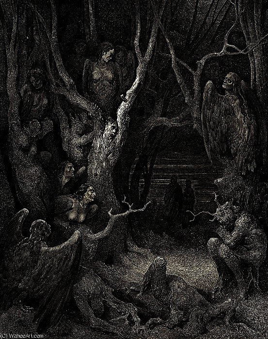 Dore Gustave 35. It Is Here Where The Hideous Harpies Build Their Nests — Paul Gustave Doré