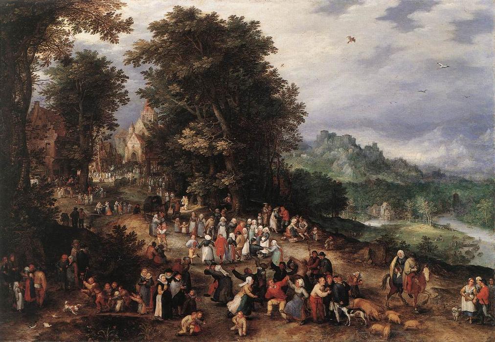 A Flemish Fair — Jan Brueghel The Elder