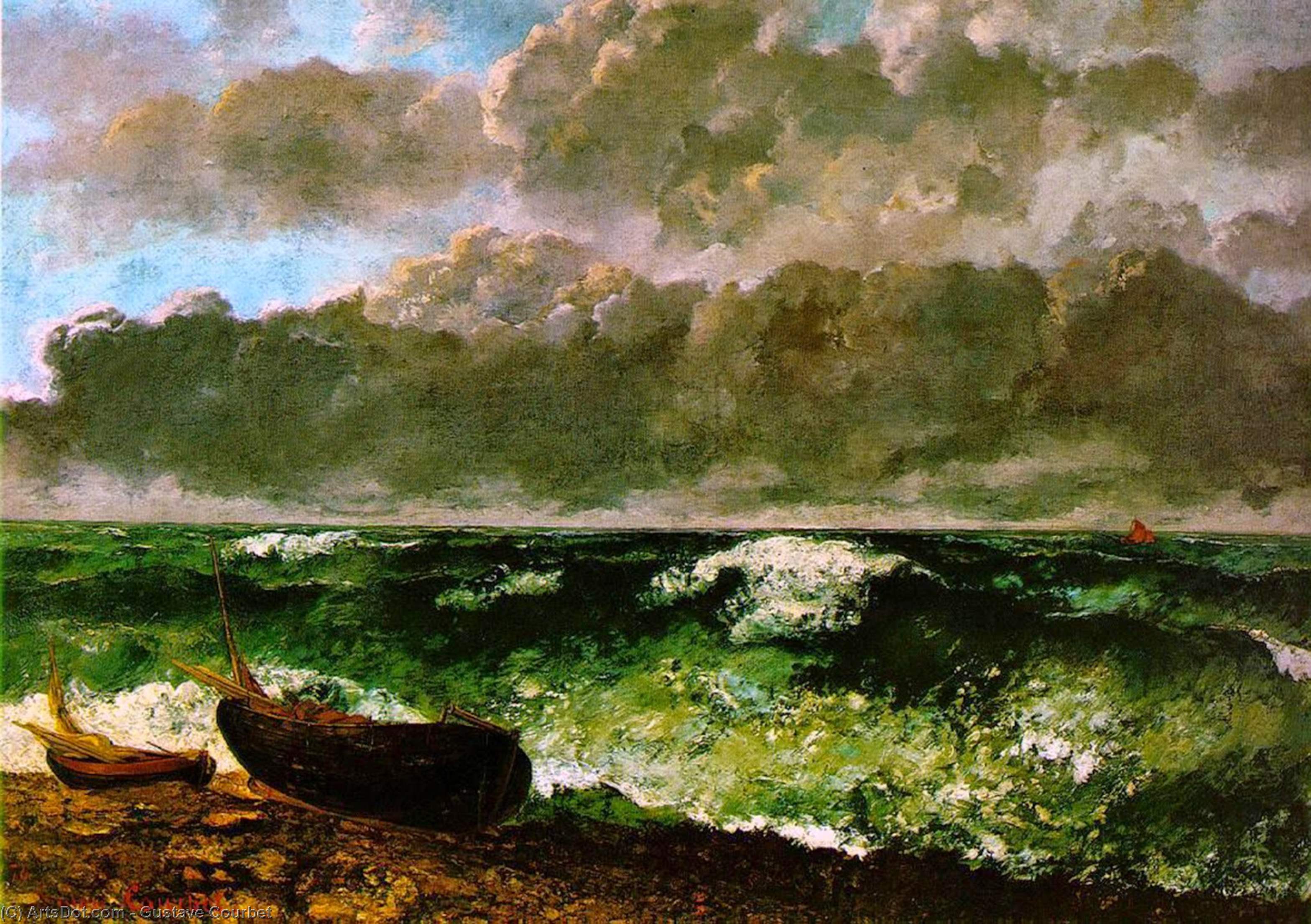 The Stormy Sea — Gustave Courbet