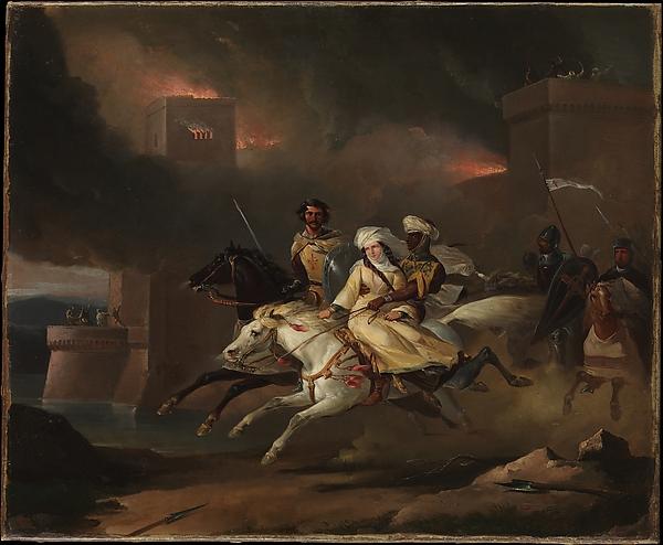 The Abduction Of Rebecca By A Knight Templar — Léon Cogniet
