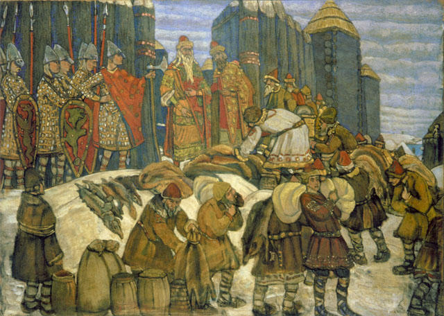 Russian Prince Collects Tribute — Nicholas Roerich