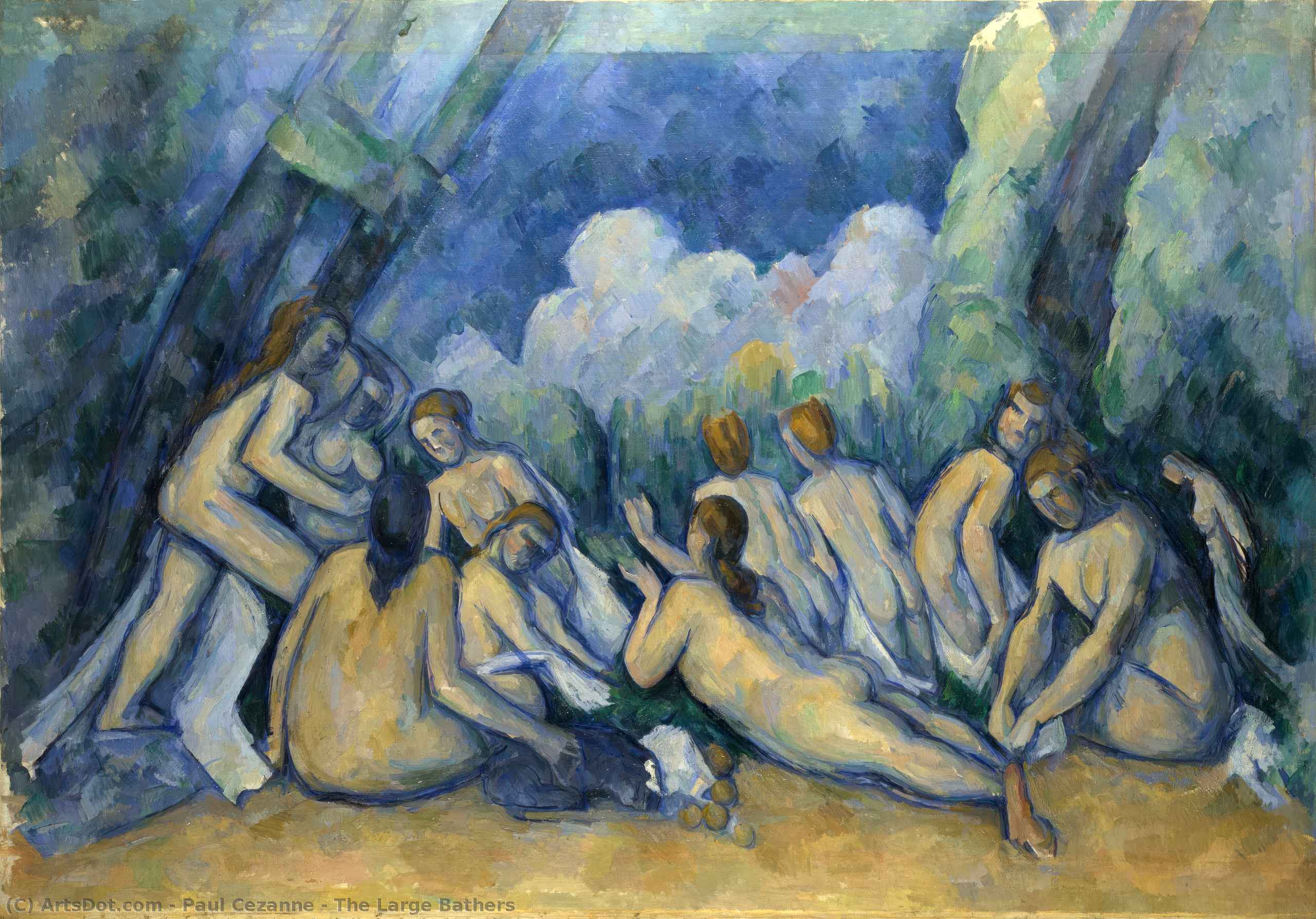 The Large Bathers — Paul Cézanne