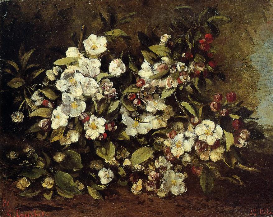 Flowering Apple Tree Branch — Gustave Courbet