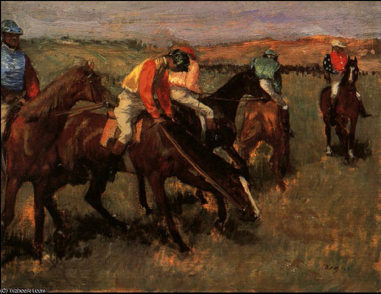 Before The Race, C. — Edgar Degas