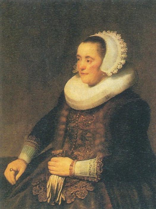 Portrait Of A Seated Woman — Rembrandt Van Rijn