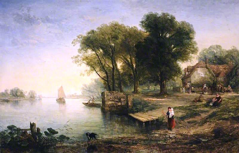 The Ferry — Thomas Creswick