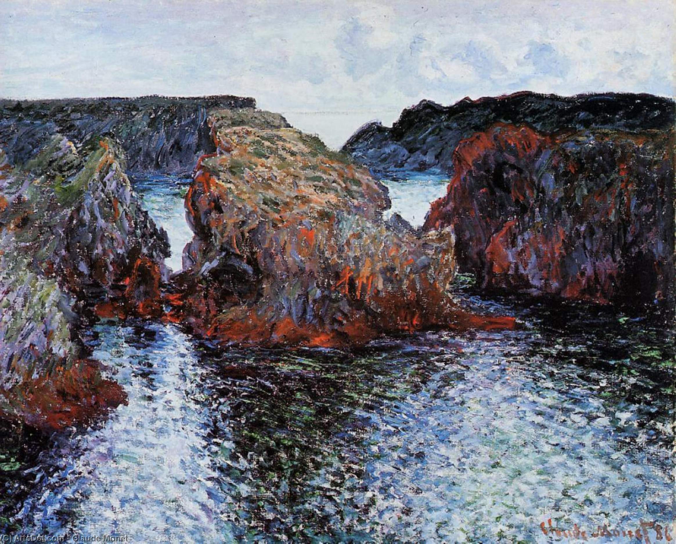 Belle-ile, Rocks At Port-goulphar — Claude Monet