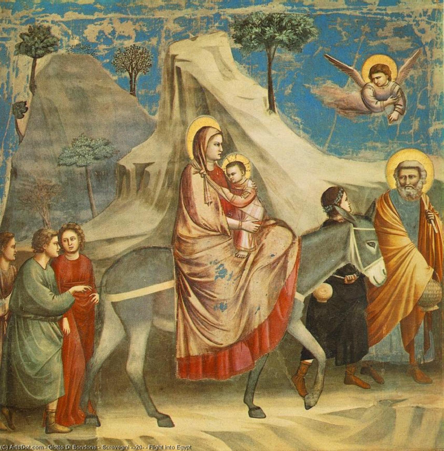 Scrovegni - [20] - Flight Into Egypt — Giotto Di Bondone