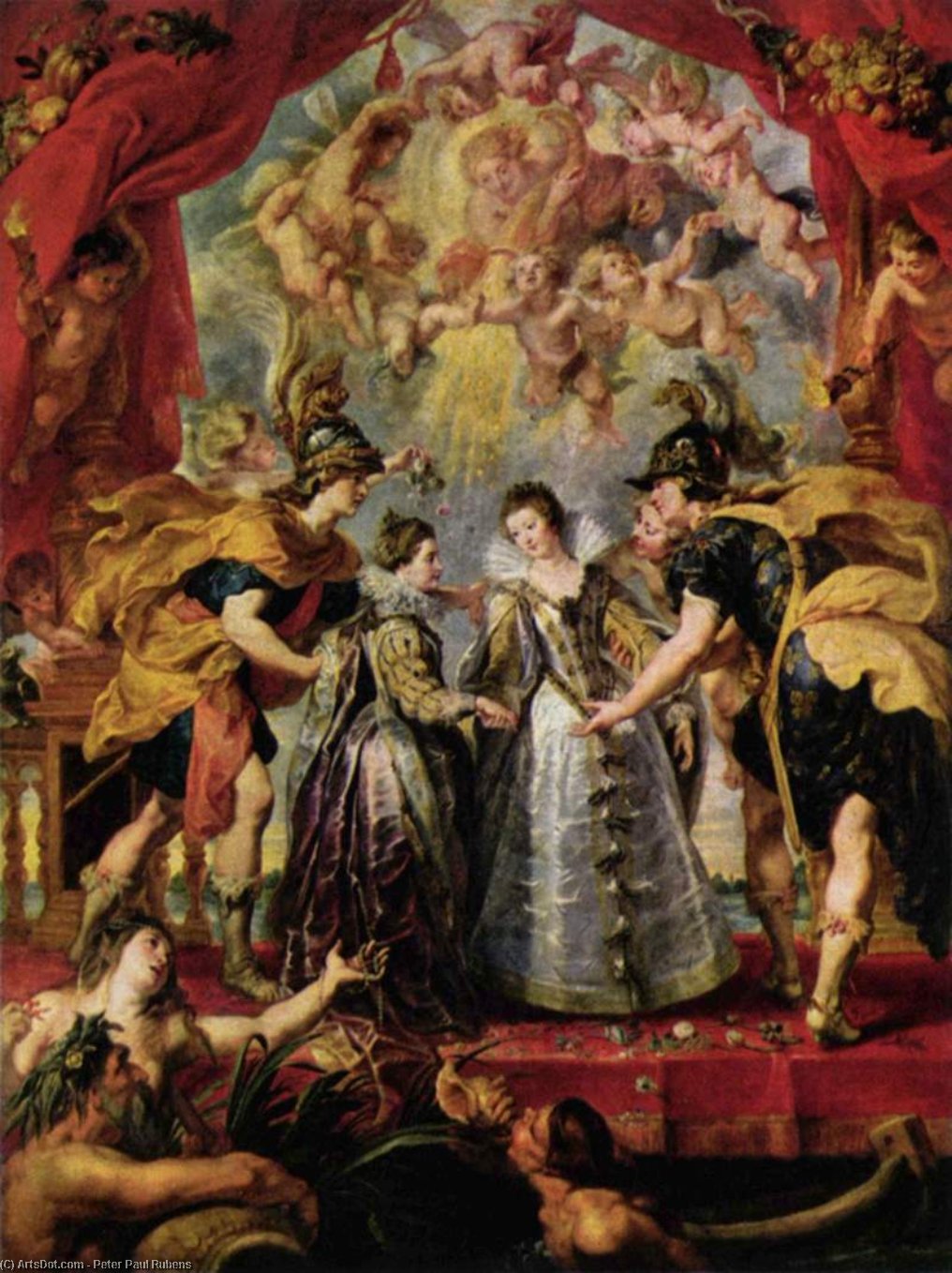 The Exchange Of Princesses — Peter Paul Rubens