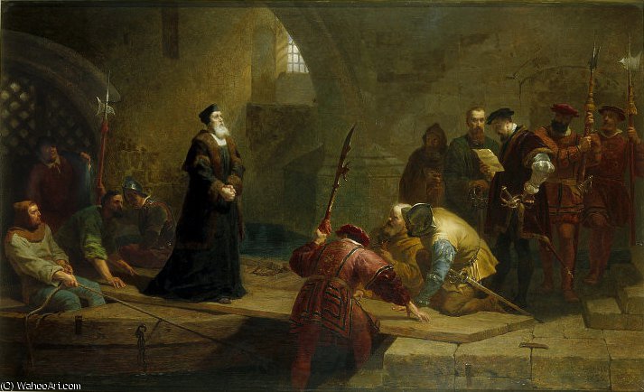 Cranmer At Traitors Gate. Archbishop Cranmer Taken To The Tower — Frederick Goodall