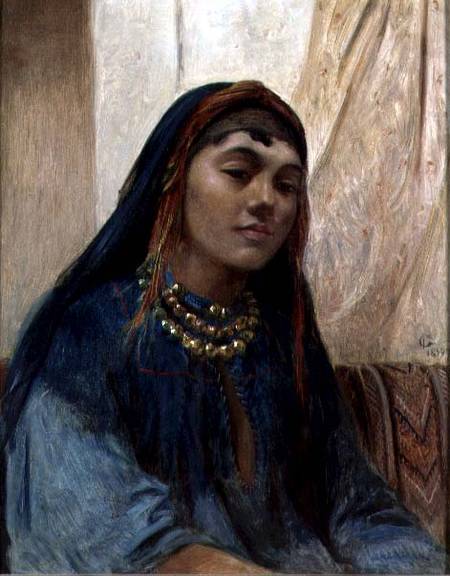 Portrait Of A Middle Eastern Girl — Frederick Goodall